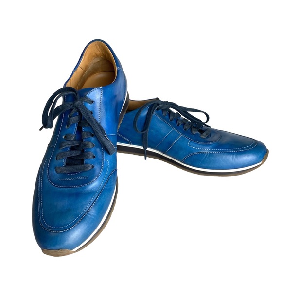 Magnanni Shoes Magnanni Neiman Marcus Mens Shoe Blue Leather